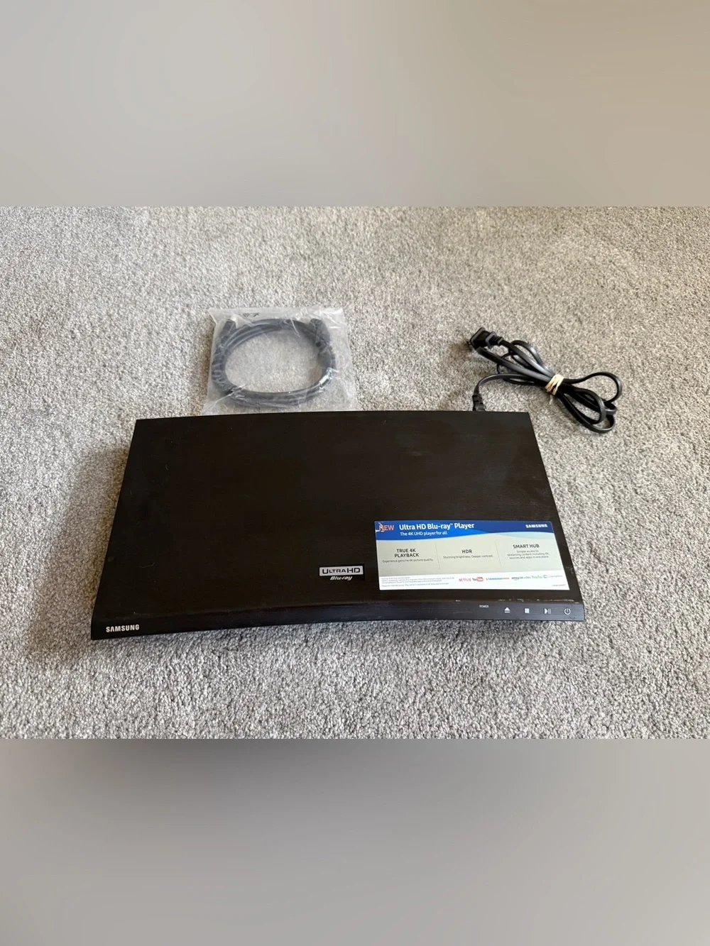 Samsung UBD-K8500 4K Ultra HD Blu-ray Player W/ WiFi NO REMOTE Tested